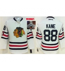 women nhl jerseys chicago blackhawks #88 kane white[2015 winter classic][2015 Stanley cup champions]