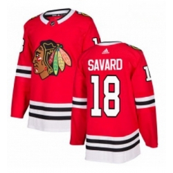 Youth Adidas Chicago Blackhawks 18 Denis Savard Authentic Red Home NHL Jersey 