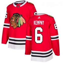 Youth Adidas Chicago Blackhawks 6 Michal Kempny Authentic Red Home NHL Jersey 