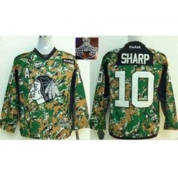 youth nhl jerseys chicago blackhawks #10 sharp camo[2015 Stanley cup champions][patch A]