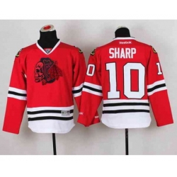 youth nhl jerseys chicago blackhawks #10 sharp red[the skeleton head]