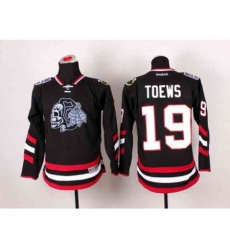 youth nhl jerseys chicago blackhawks #19 toews black-1[2014 Stadium Series][the skeleton head]