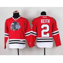 youth nhl jerseys chicago blackhawks #2 keith red-1[the skeleton head]