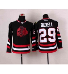 youth nhl jerseys chicago blackhawks #29 bickell black[2014 Stadium Series][the skeleton head]