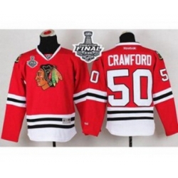 youth nhl jerseys chicago blackhawks #50 crawford red[2015 stanley cup]
