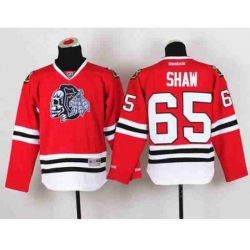 youth nhl jerseys chicago blackhawks #65 shaw red-1[the skeleton head]