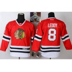 youth nhl jerseys chicago blackhawks #8 leddy red[2015 Stanley cup champions]