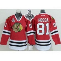 youth nhl jerseys chicago blackhawks #81 hossa red[2015 stanley cup]
