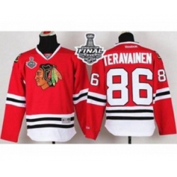youth nhl jerseys chicago blackhawks #86 teravainen red[2015 stanley cup]