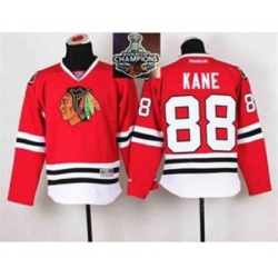 youth nhl jerseys chicago blackhawks #88 kane red[2015 Stanley cup champions]