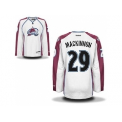 Colorado Avalanche 29 Nathan MacKinnon White NHL Jerseys