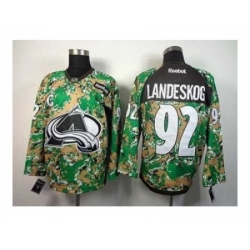 NHL Jerseys Colorado Avalanche #92 Landeskog Camo Jerseys[patch C]