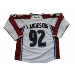 NHL Jerseys Colorado Avalanche #92 Landeskog White Jesreys