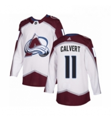 Youth Adidas Colorado Avalanche 11 Matt Calvert Authentic White Away NHL Jersey 