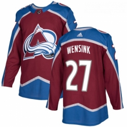 Youth Adidas Colorado Avalanche 27 John Wensink Premier Burgundy Red Home NHL Jersey 
