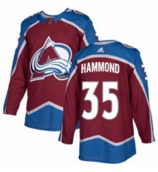 Youth Adidas Colorado Avalanche 35 Andrew Hammond Authentic Burgundy Red Home NHL Jersey 