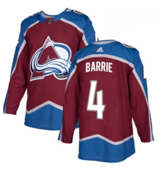 Youth Adidas Colorado Avalanche 4 Tyson Barrie Authentic Burgundy Red Home NHL Jersey 