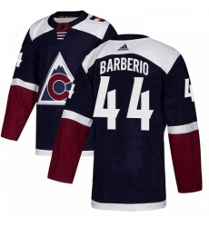 Youth Adidas Colorado Avalanche 44 Mark Barberio Authentic Navy Blue Alternate NHL Jersey 