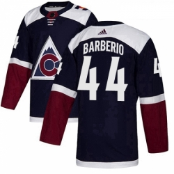 Youth Adidas Colorado Avalanche 44 Mark Barberio Authentic Navy Blue Alternate NHL Jersey 
