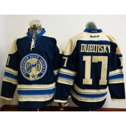 Blue Jackets #17 Brandon Dubinsky Navy Blue Alternate Stitched NHL Jersey