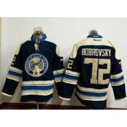 Blue Jackets #72 Sergei Bobrovsky Navy Blue Alternate Stitched NHL Jersey