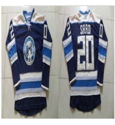 Columbus Blue Jackets #20 Brandon Saad Navy Blue Alternate Stitched NHL Jersey