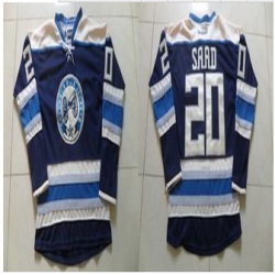 Columbus Blue Jackets #20 Brandon Saad Navy Blue Alternate Stitched NHL Jersey