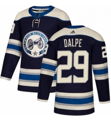 Mens Adidas Columbus Blue Jackets 29 Zac Dalpe Authentic Navy Blue Alternate NHL Jersey 