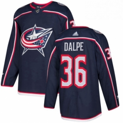 Mens Adidas Columbus Blue Jackets 36 Zac Dalpe Authentic Navy Blue Home NHL Jersey 
