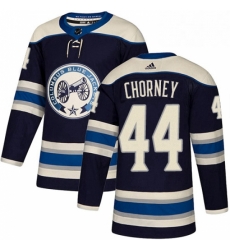 Mens Adidas Columbus Blue Jackets 44 Taylor Chorney Authentic Navy Blue Alternate NHL Jersey 