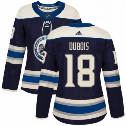 Womens Adidas Columbus Blue Jackets 18 Pierre Luc Dubois Authentic Navy Blue Alternate NHL Jersey 