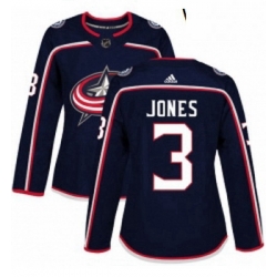 Womens Adidas Columbus Blue Jackets 3 Seth Jones Authentic Navy Blue Home NHL Jersey 