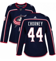 Womens Adidas Columbus Blue Jackets 44 Taylor Chorney Authentic Navy Blue Home NHL Jersey 