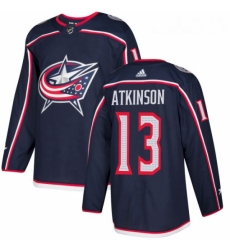 Youth Adidas Columbus Blue Jackets 13 Cam Atkinson Authentic Navy Blue Home NHL Jersey 