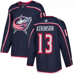Youth Adidas Columbus Blue Jackets 13 Cam Atkinson Authentic Navy Blue Home NHL Jersey 