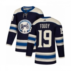Youth Adidas Columbus Blue Jackets 19 Liam Foudy Premier Navy Blue Alternate NHL Jersey 