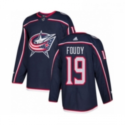 Youth Adidas Columbus Blue Jackets 19 Liam Foudy Premier Navy Blue Home NHL Jersey 