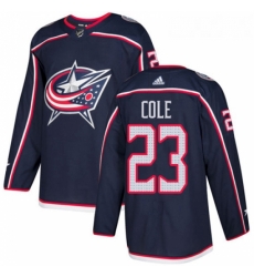 Youth Adidas Columbus Blue Jackets 23 Ian Cole Authentic Navy Blue Home NHL Jersey 