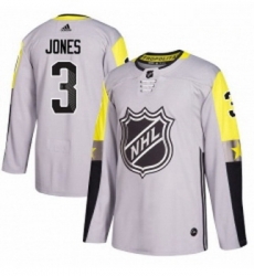 Youth Adidas Columbus Blue Jackets 3 Seth Jones Authentic Gray 2018 All Star Metro Division NHL Jersey 