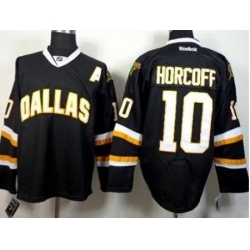 Dallas Stars 10 Shawn Horcoff Black Stitched NHL Jersey