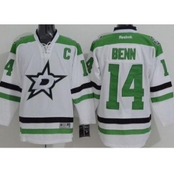 Dallas Stars #14 Jamie Benn White Stitched NHL Jersey