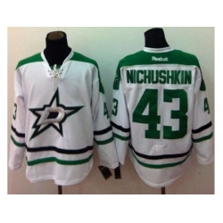 Dallas Stars #43 Valeri Nichushkin White Stitched NHL Jersey