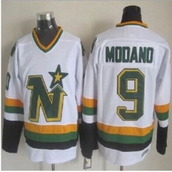 Dallas Stars #9 Mike Modano Stitched White NHL Jersey