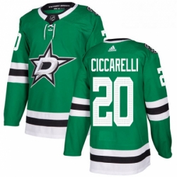 Mens Adidas Dallas Stars 20 Dino Ciccarelli Premier Green Home NHL Jersey 