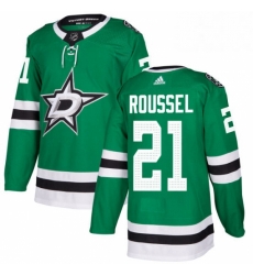 Mens Adidas Dallas Stars 21 Antoine Roussel Premier Green Home NHL Jersey 