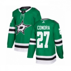 Mens Adidas Dallas Stars 27 Erik Condra Premier Green Home NHL Jersey 