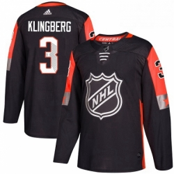 Mens Adidas Dallas Stars 3 John Klingberg Authentic Black 2018 All Star Central Division NHL Jersey 