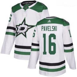 Stars #16 Joe Pavelski White Road Authentic Stitched Hockey Jersey