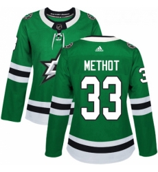 Womens Adidas Dallas Stars 33 Marc Methot Authentic Green Home NHL Jersey 