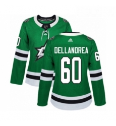 Womens Adidas Dallas Stars 60 Ty Dellandrea Premier Green Home NHL Jersey 